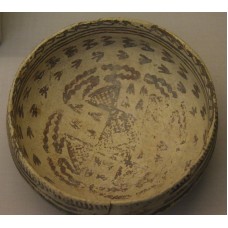 The Samarran period, bowl with triangles forming cross